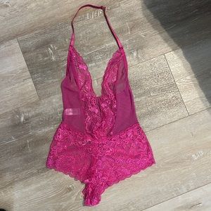 Allure Hot Pink Sexy Teddy OS